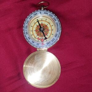 Vintage Brass Compass